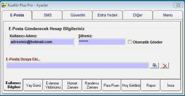 Kullanıcı Bilgileri
