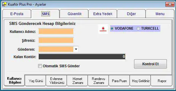 Kullanıcı Bilgileri