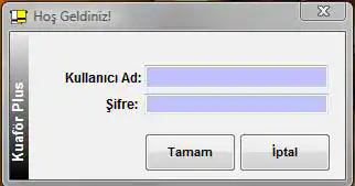 Kuaför Plus Giriş Ekranı