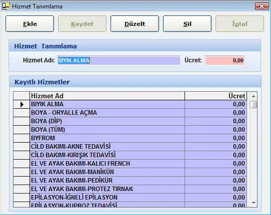 Hizmet Tanımlama