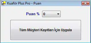 Müşteri Kart Puan Değiştir